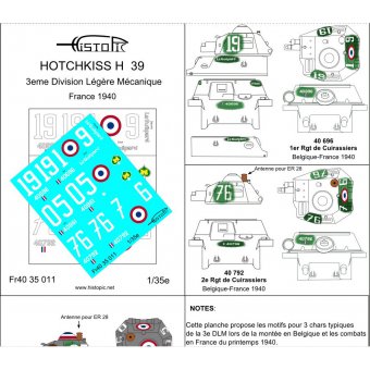Hotchkiss H39 - 3e Division Légère Mécanique 1940