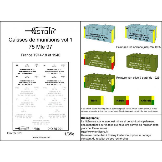 Munitions vol 1   caisses pour obus de 75 Mle 97