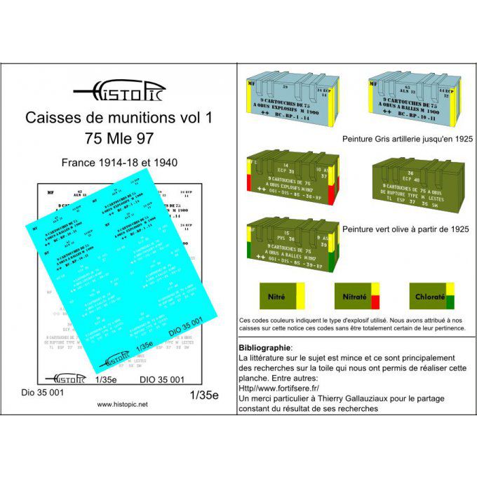 Munitions vol 1   caisses pour obus de 75 Mle 97