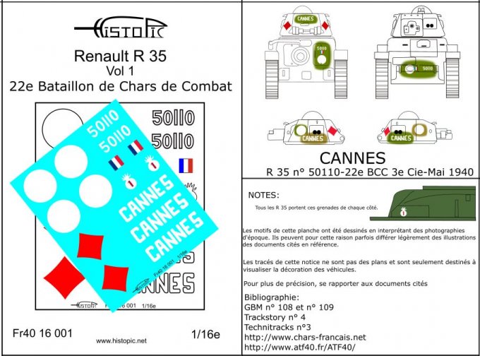 Renault R 35  "CANNES"  22e BCC