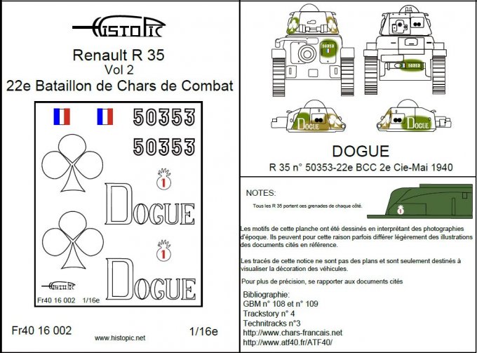 Renault R 35  "Dogue"  22e BCC