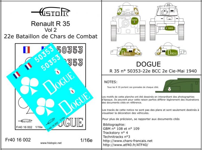 Renault R 35  "Dogue"  22e BCC