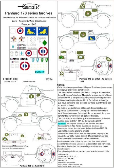 Panhard 178 séries tardives  2e GRDI  et 2e RAM