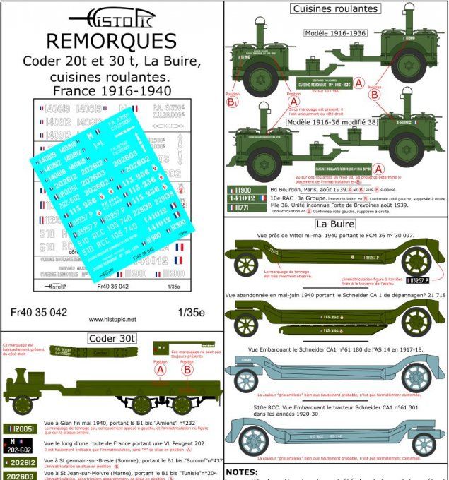 Remorques  France 1916-1940