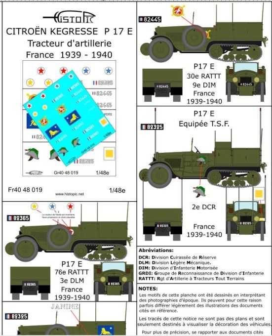 Citroën Kégresse P17 E tracteur d'artillerie