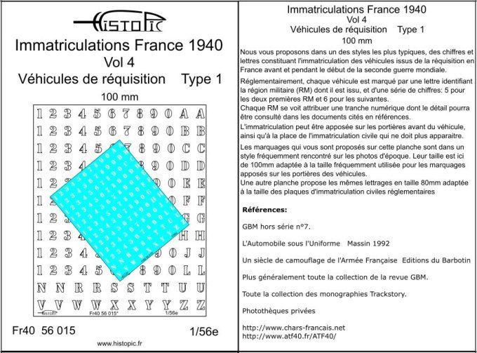 Immatriculation pour véhicules de réquisition vol 3