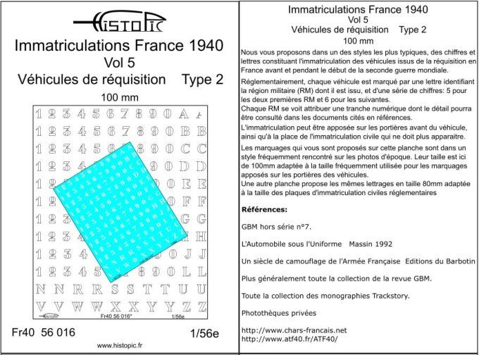 Immatriculation pour véhicules de réquisition vol 4