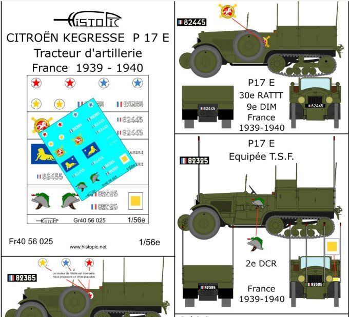 Citroën Kégresse P17 E tracteur d'artillerie