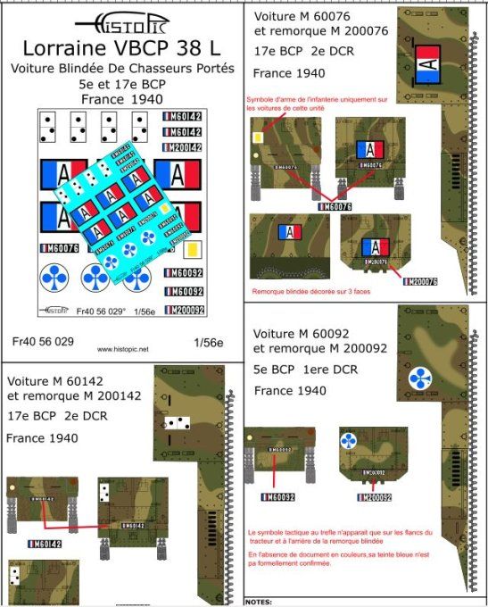 Lorraine VBCP 38 L  1ere et 2e DCR France 1940