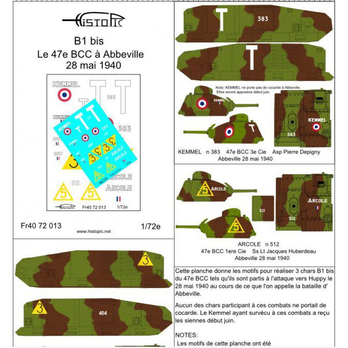 B1 bis, 47e BCC Abbeville mai 1940