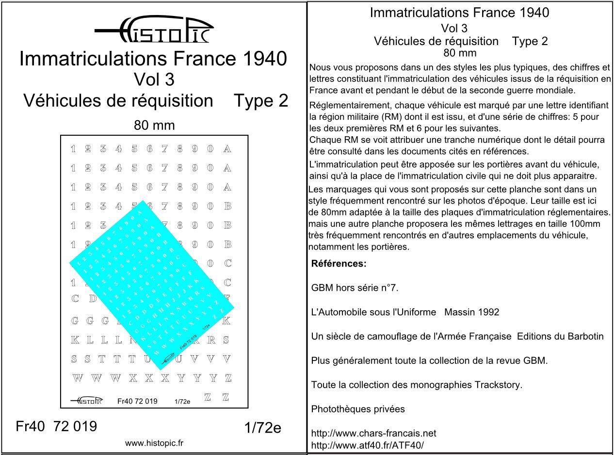 Immatriculation pour véhicules de réquisition vol 2