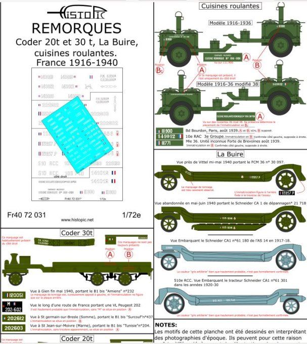 Remorques  France 1916-1940