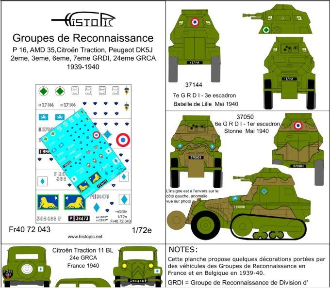 Groupes de reconnaissance  GRDI-GRCA