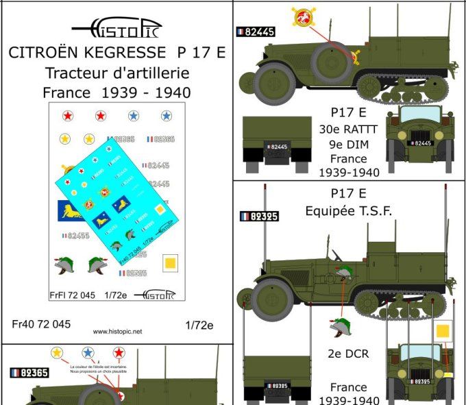 Citroën Kégresse P17 E tracteur d'artillerie