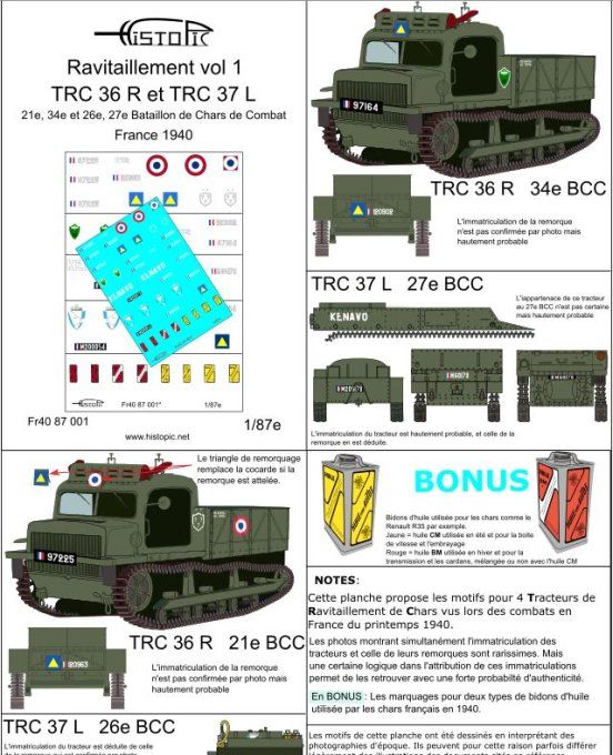 Ravitaillement:  TRC 36 R et TRC 37 L