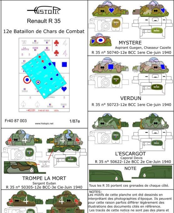 R 35  12e BCC  Juin 1940