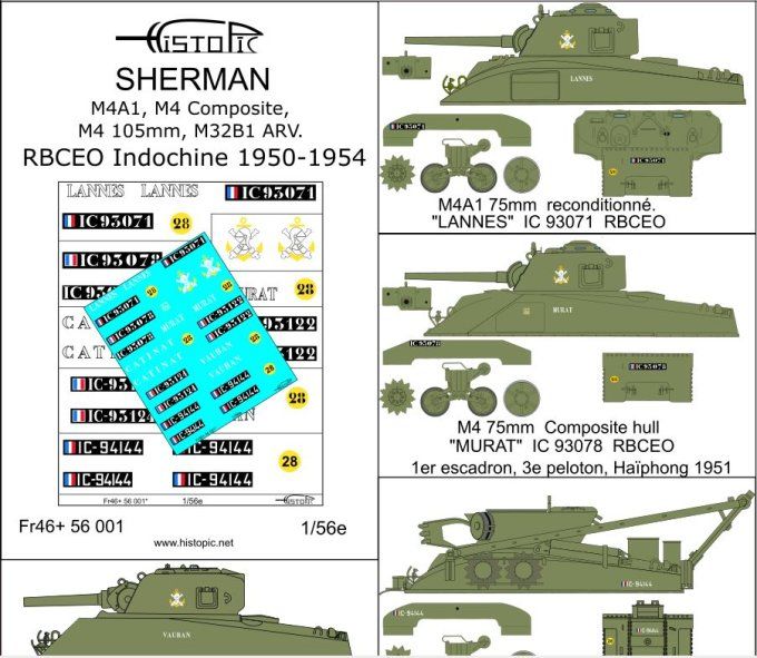 Sherman en Indochine 1950-1954