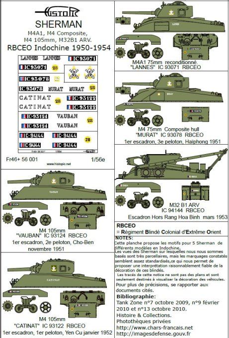 Sherman en Indochine 1950-1954