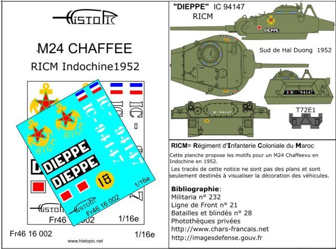 M24 Chaffee  Indochine 1951-1954  Vol 1
