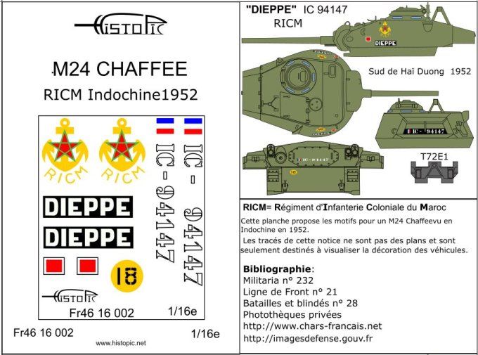 M24 Chaffee  Indochine 1951-1954  Vol 1