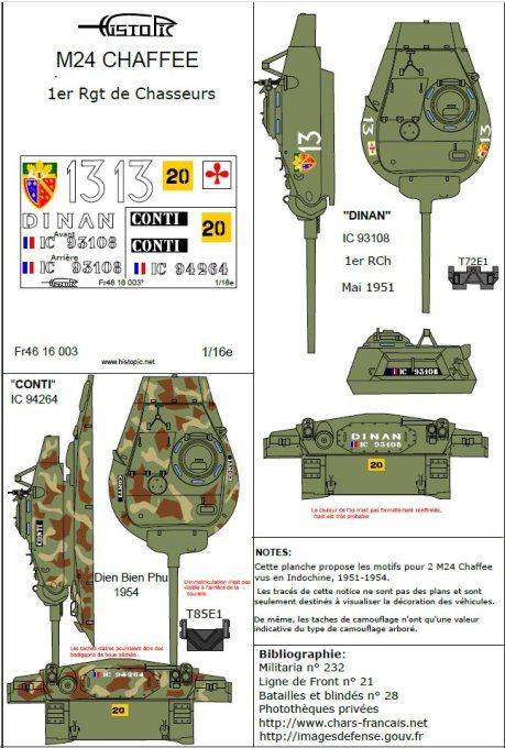 M24 Chaffee  Indochine 1951-1954  Vol 2.