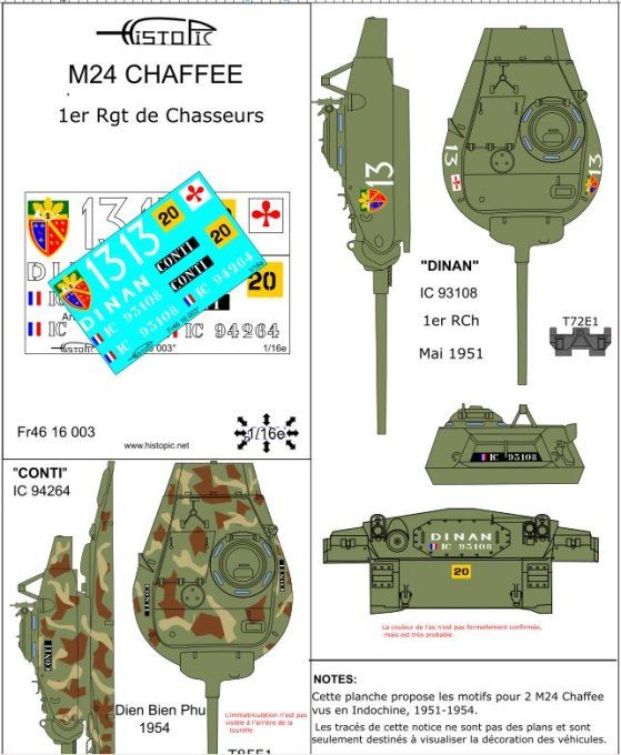 M24 Chaffee  Indochine 1951-1954  Vol 2.