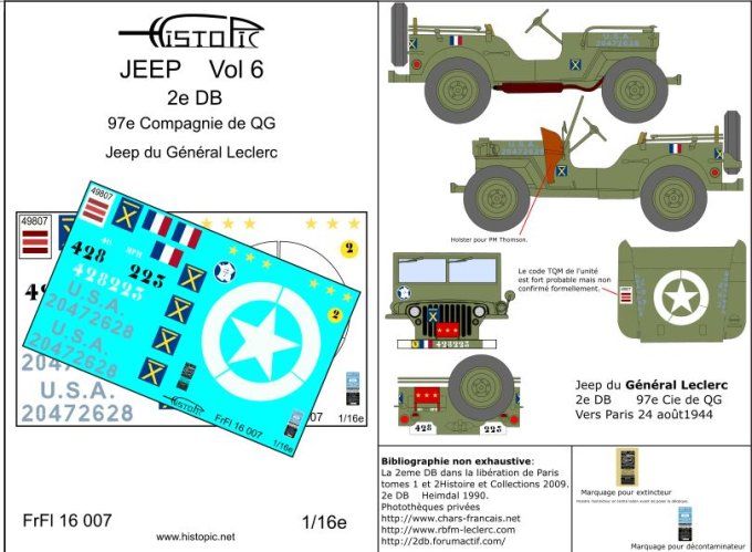 Jeep du Général Leclerc, 2e DB
