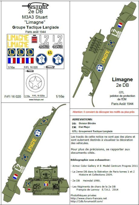 M3A3 Stuart  "Limagne" 2e DB  GTL
