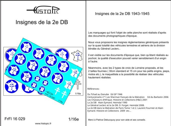 Insignes 2e DB