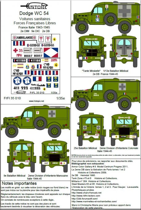 Dodge WC 54 sanitaire Forces Françaises Libres