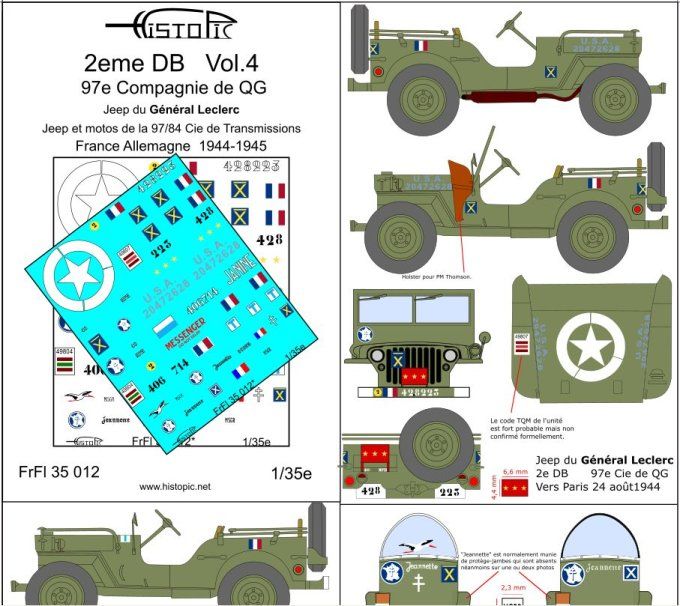 2e DB vol 4  Jeeps et motos 97e Cie de QG