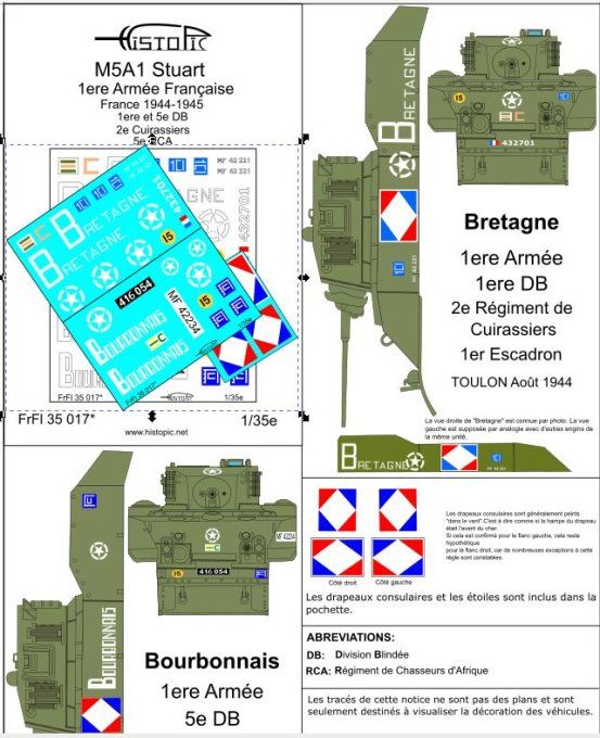 M5A1 Stuart 1ere Armée française
