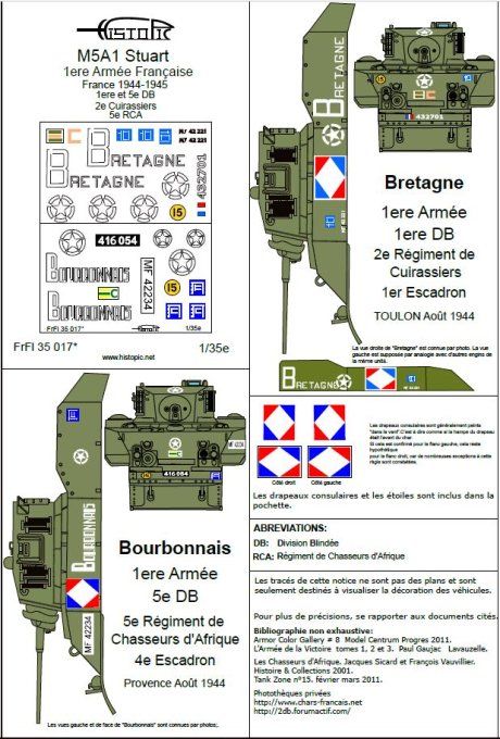 M5A1 Stuart 1ere Armée française