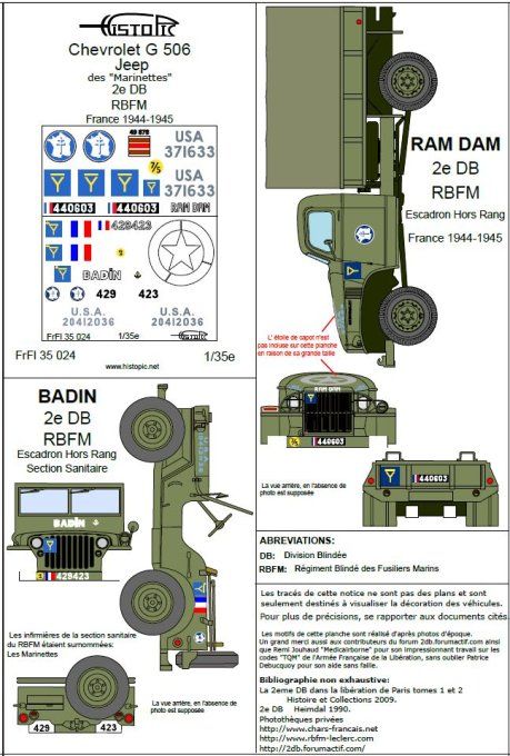 RBFM  2e DB  Chevrolet G 506 et Jeep