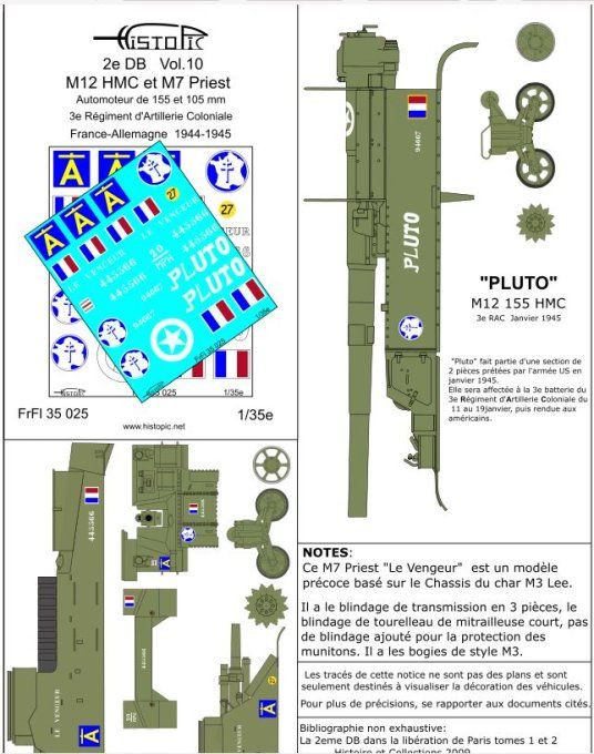 2e DB  3e RAC  M12 155mm HMC et M7 Priest