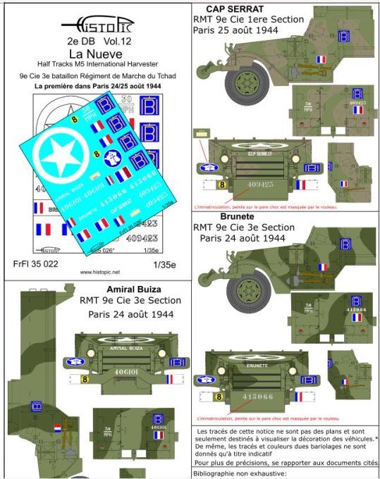 La Nueve  Première dans Paris Half track M5 International Harvester