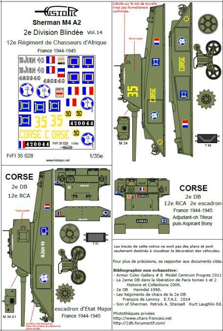 Sherman M4A2 12e RCA  2e DB