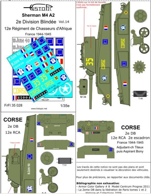 Sherman M4A2 12e RCA  2e DB