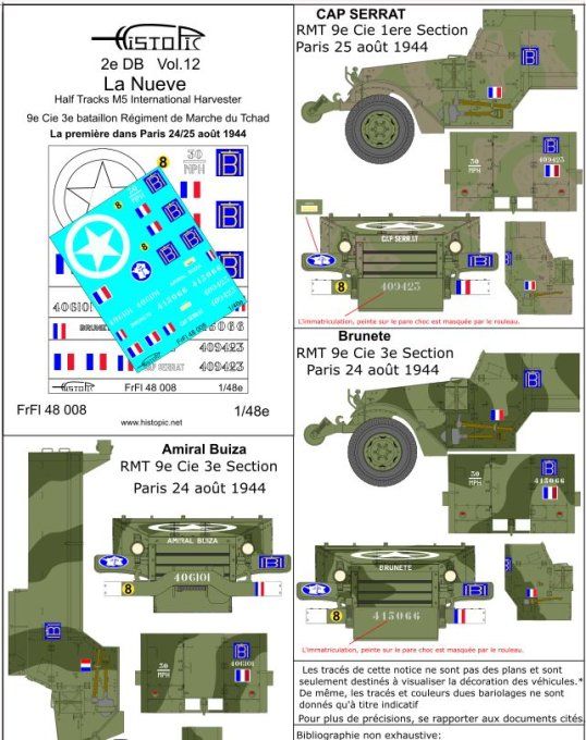 La Nueve  Première dans Paris Half track M5 International Harvester