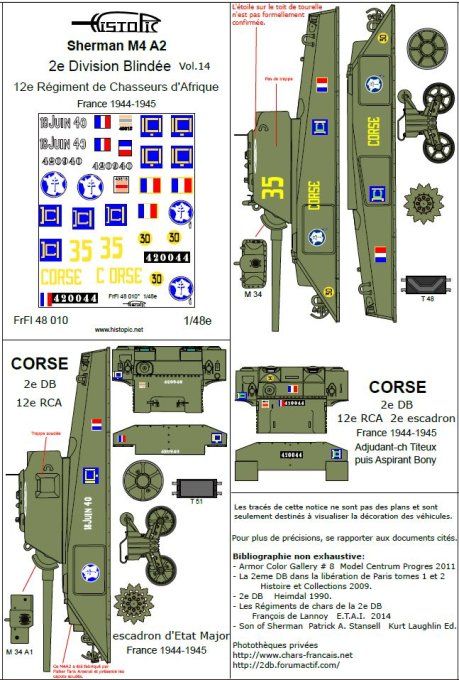 Sherman M4A2 12e RCA  2e DB