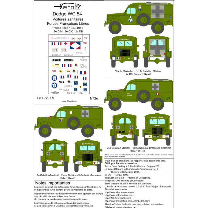 Dodge Ambulance WC 54  Forces Françaises libres