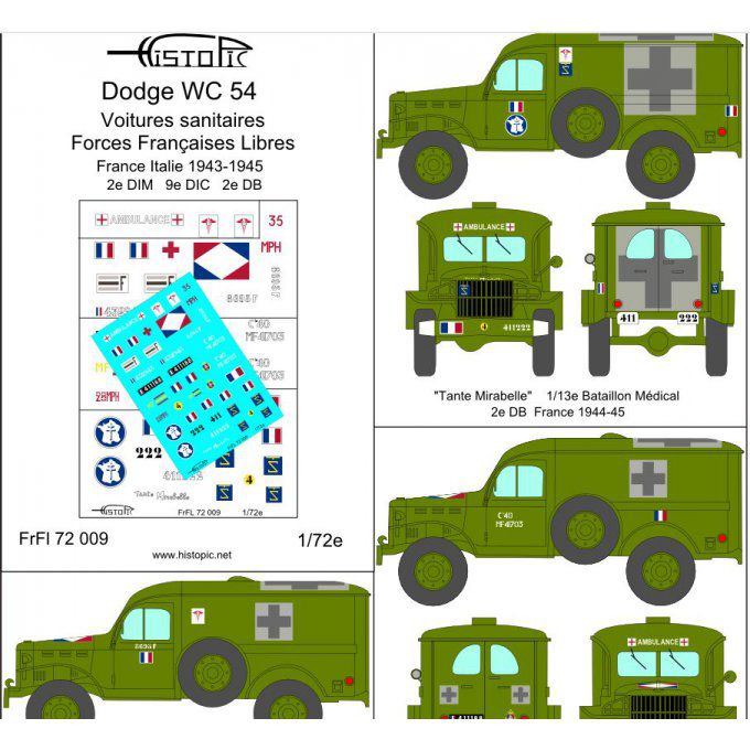 Dodge Ambulance WC 54  Forces Françaises libres