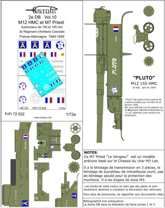 2e DB  3e RAC  M12 155mm HMC et M7 Priest