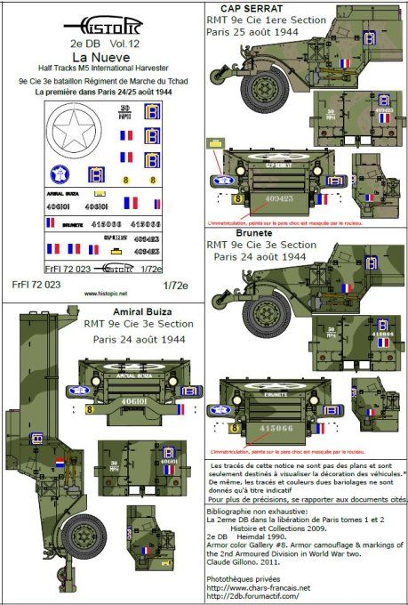 La Nueve  Première dans Paris Half track M5 International Harvester