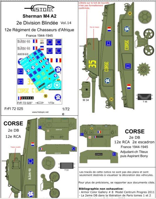 Sherman M4A2 12e RCA  2e DB