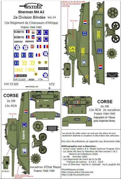 Sherman M4A2 12e RCA  2e DB